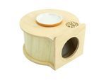 Getzoo Einkammernhaus (Ø 16cm) mit Tonuntersetzer