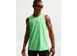 Tanktop NIKE "Nike Miler Men's Dri-FIT Running Tank", Herren, Gr. M, grün (illusion grün, reflective silv), Obermaterial: 100% Polyester, normal, Rundhals, Tops Tanktop, mit reflektierenden Details, atmungsaktives Material