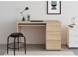 Schreibtisch VOGL MÖBELFABRIK "Tobi, mit 3 Schubkästen", braun (buchefarben), B:115cm H:73cm T:56cm, Tische, Schreibtisch, optional mit Tastaturauszug, Breite 115 cm