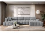 Wohnlandschaft OTTO HOME "AZITA U-Form, Breite 363 cm - OTTO. Verlässliche Qualität.", grau (anthrazit), B:363cm H:87cm T:167cm, 100% Polyester, Sofas, Wohnlandschaft, wahlweise als Schlafsofa mit Bettkasten, Bubble-Optik