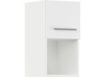 Klapphängeschrank IMPULS KÜCHEN "Valencia", in vier Breiten, Höhe: 57,9 cm", weiß, B:30cm H:57,9cm T:34,2cm, Dekorfolie, Holzwerkstoff, Schränke, Klapphängeschrank, vormontiert, mit Klapptür und offener Nische