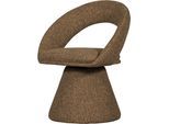 Esszimmerstuhl WOOOD "Winter mit Drehmechanismus und Gewebtem Bezug B 63 x T 57 x H 80 cm", sand melange, B:63cm H:80cm T:57cm, Holzwerkstoff, Stühle, Esszimmerstuhl, Hohe Verschleißfestigkeit, vormontiert geliefert, Tragkraft 120 kg