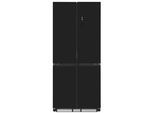 EXQUISIT Multi Door "EMD470-170-200E", Energieeffizienz: E, schwarz (schwarz, glas), B:84cm H:193cm T:57,8cm, Kühlschränke, Nie mehr abtauen – No-Frost & Umluft für perfekte Kühlung, Multi Door