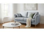 2-Sitzer OTTO HOME "Arellano, Breite 155 cm", grau (gray), B:155cm H:87cm T:86cm, Sofas, 2-Sitzer, klassisches Design, 2 Zierkissen inklusive, Webstoff fein