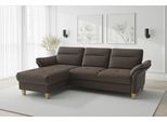 Ecksofa SIT & MORE "Pamela, L-Form, B:230 cm", mocca, B:230cm H:90cm T:164cm, 100% Polyester, Sofas, Ecksofa, mit Federkern
