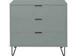 Kommode MÄUSBACHER "Bonnie", grün (pine grün matt), B:81cm H:80cm T:45cm, Holzwerkstoff, Sideboards, Kommode, Kommode mit Drahtgestell
