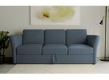 3-Sitzer OTTO HOME "Lavars Schlafsofa", blau, B:230cm H:90cm T:89cm, 53% strukturiertes Polyester, 47% Polyester, Sofas, 3-Sitzer, mit Bettfunktion, in zwei verschiedenen Bezugsqualitäten