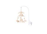 Chipolino Musik Mobile Rabbit und Friends 360 Grad drehbar 100 % Baumwolle Musik beige