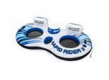 Bestway Schwimmring HydroForce RapidRider II 2Personen 251x132cm Schwimmreifen