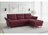 Ecksofa SIT & MORE "Pamela, L-Form, B:230 cm", bordeaux, B:230cm H:90cm T:164cm, 100% Polyester, Sofas, Ecksofa, mit Federkern