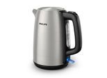 PHILIPS Wasserkocher "HD9351/90 Viva Collection", grau (edelstahl), B:15,6cm H:24,3cm T:23cm, Wasserkocher, mit extra großer Einfüllöffnung, Mikro-Sieb-Filter, aus Edelstahl