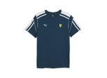 T-Shirt PUMA "Ferrari MT7 T-Shirt Herren", Herren, Gr. XL, blau (midnight petrol blau), Obermaterial: 100% Baumwolle. Rippe: 30% Polyester, 70% Baumwolle. Einsatz: 100% Baumwolle, regular fit, Rundhals, Shirts T-Shirt