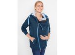 bonprix 2-in-1 Umstands- und Tragejacke aus Strickfleece, blau, Gr.40/42 (M), Weiche Tragejacke aus Strickfleece, aus Fleece