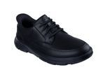 Skechers Arch Fit Garza Rowan Leren Zwarte Heren Veterschoenen
