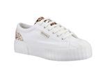 Superga 2631 Kalfsleer Details Vrouwen Wit Avorio/Leopard Spots Trainers