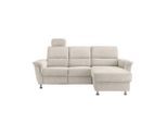 Livetastic , Beige , Textil , Uni , L-Form , 231x165 cm , Rücken echt, USB-Anschluss, Herz-Waage-Funktion, USB-C-Anschluss ,
