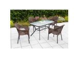 Gardenson , Graphitfarben, Dunkelbraun , Metall, Kunststoff, Glas , rechteckig ,