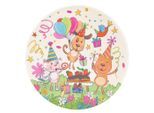 Möbelix , Mehrfarbig , Textil , Geburtstag , rund , Oeko-Tex® Standard 100 , für Fußbodenheizung geeignet, rutschfest ,
