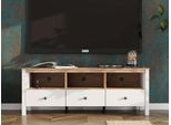 Lowboard HOME AFFAIRE "BEDFORD, TV-Board, TV-Kommode, TV-Schrank, TV-Unterschrank, TV-Möbel", weiß (opaque weiß), B:143cm H:53,5cm T:40cm, MDF, Metall, Spanplatte, Sideboards, Lowboard, MDF-Profil 2D ummantelt, Hotstamping