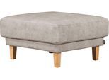 Polsterhocker OTTO HOME "TRIPLO passend zur Serie, Maße B/T/H: 82/72/46 cm", beige (creme), B:82cm H:46cm T:72cm, 100% Polyester, Hocker, Polsterhocker, mit Wellenunterfederung, in hochwertiger Verarbeitung