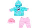 Puppenkleidung BAYER "Hose Schmetterling 46 cm", blau (blau, rosa), Puppenkleidung, Baby, Puppenkleidung