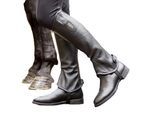Brogini Volwassen uniseks Vicenza Grain Leather Gaiters (Bruin)