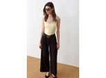 Hoge Taille Wijde Pantalon met Plissé