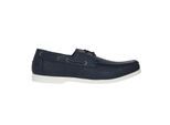 Threadbare Heren Boogschutter Flat Bootsschoenen (Marineblauw)