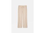 Dames Wijdpijps Geweven Broek met Koord-in-Taille