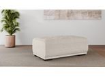 Polsterhocker OTTO HOME "BORNHOLM, großer Hocker passend zur Serie, Maße B/T/H: 122/72/46 cm", beige (creme), B:122cm H:46cm T:72cm, 100% Polyester, Hocker, Polsterhocker, mit Wellenfederung, in hochwertiger Verarbeitung