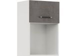 Klapphängeschrank IMPULS KÜCHEN "Prag", in vier Breiten, Höhe: 72,3 cm", grau (beton, optik schiefer dunkelgrau), B:45cm H:72,3cm T:34,2cm, Dekorfolie, Holzwerkstoff, Schränke, Klapphängeschrank, vormontiert, mit Klapptür und offener Nische