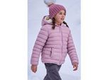 Mountain Warehouse Gewatteerde jas met imitatiebont voor kinderen/kinders (Lichtroze)