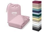 Spannbettlaken OTTO HOME "Cremona, BASIC und PREMIUM Qualität, mit Elasthan, Baumwolle", rosa, B:140cm L:200cm, Jersey (180 g/m²), Obermaterial: 96% Baumwolle, 4% Elasthan, Bettlaken, Spannbettlaken, bis 20 cm Höhe, Bettlaken ab Gr. 90x200 cm, Strapazierfähig, Topseller