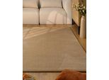 Teppich ESPRIT "Vegas - ESPRIT Kollektion", sand beige, B:160cm H:15mm L:230cm, Polypropylen, Teppiche, Teppich, Kurzflor, uni, gewebt, pflegeleicht, formstabil, für Fußbodenheizung