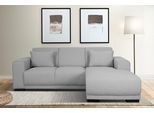 Ecksofa OTTO HOME "BORNHOLM L-Form, B: 234 cm - OTTO. Verlässliche Qualität.", grau (hellgrau), B:234cm H:85cm T:162cm, 100% Polyester, Sofas, Ecksofa, Recamiere links oder rechts bestellbar, Wellenfederung, inkl. 2 Kissen