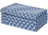 Geschirrtuch OTTO HOME "Keersten Premium", blau, B:50cm L:70cm, Geschirrtücher, Geschirrtuch, hochwertig, Grubentuch, 100 % Baumwolle, 5er-Set, 70 × 50 cm