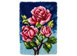 Knüpfteppich "Rosen", 50 x 74,5 cm