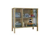 Livetastic , Klar, Honigeiche , Glas, Holzwerkstoff , 2 Fächer , 87x80x35 cm , stehend ,