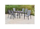 Gardenson , Braun, Graphitfarben, Grau , Metall, Glas, Textil , rechteckig ,