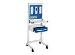 Kappes ErgoPlus Steharbeitsplatz Mod 1 RAL 7035 /5010 H1770 mm x B670 mm, 7315.01.0116)