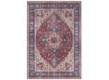 NYVI Teppich Asmar - Pflegeleicht, Langlebig, für Innenräume Größe:80x200 cm;Farbe:Pflaumenrot Anthea