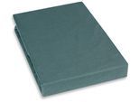 Spannbettlaken KAYORI "Kai", grau (anthrazit), B:100cm L:210cm, Renforcé, Obermaterial: 100% Baumwolle, Bettlaken, Spannbettlaken, 100% Baumwolle
