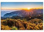 Wandbild ARTLAND "Sonnenaufgang über Madeira Bica da Cana", farbe bild(er): orange, B:120cm H:80cm, Bilder, als Alubild, Leinwandbild, Poster, Wandaufkleber in verschied. Größen