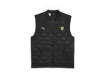 Trainingsjacke PUMA "Scuderia Ferrari Premium Weste Herren", Herren, Gr. XS, schwarz, Obermaterial: 100% Polyester. Futter: 100% Polyester. Füllung: 100% Polyester. Rippe: 94% Baumwolle, 6% Elasthan, Jacken Trainingsjacke