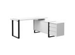 Livetastic , Schwarz, Weiß , Metall, Holzwerkstoff , 3 Schublade(n) Schubladen , rechteckig , 160x76x160 cm , Bsci ,