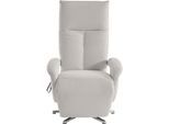 TV-Sessel SIT & MORE "Tycoon mit Kopfteilverstellung und 360 Drehfunktion", silber, B:74cm H:117cm T:85cm, 98%Polyester, 2%Polyamid, Sessel, TV-Sessel, wahlweise manuell oder elektrischer Funktion, auch mit Akku (kabellos)