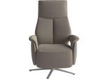 TV-Sessel SIT & MORE "TV Lazy", braun (taupe), B:75cm H:117cm T:85cm, 98% Polyester 2% Polyamid, Sessel, TV-Sessel, zur Auswahl mit Herz-Waage-Position