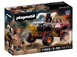 Konstruktions-Spielset PLAYMOBIL "WWE The Rock Monster Truck (71955), WWE", bunt, Spielbausteine, Kinder, Kunststoff, Konstruktions-Spielset, Made in Europe