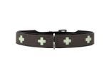 Hunter Hundehalsband swiss glow grau M-L