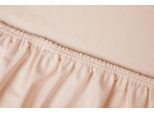 Spannbettlaken KAYORI "Edo", rosa (rose), B:200cm L:220cm, Mako-Satin, Obermaterial: 100% Baumwolle, Bettlaken, Spannbettlaken, Bio-Baumwolle